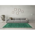 thumbnail image 3 of Ahgly Company Indoor Rectangle Persian Turquoise Blue Traditional Area Rugs, 5' x 7', 3 of 4