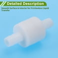 thumbnail image 6 of Unique Bargains Plastic Hose Barb Fitting 5/16" Plastic Check Valve One Way Non Return Barb Hose Fitting Plastic 5 Pcs, 6 of 7