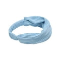 thumbnail image 3 of Unique Bargains 1 Pc Headband Wide Solid Texture Hairband for Women Blue, 3 of 5
