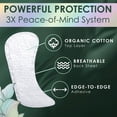 thumbnail image 2 of L. Liners for Women, Organic Cotton Top Layer, Regular Coverage, 60 Count, 2 of 14