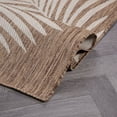 thumbnail image 5 of World Rug Gallery Contemporary Palm Leaves Textured Flat Weave Indoor/Outdoor Area Rug - BROWN 2'x7', 5 of 9
