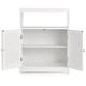thumbnail image 4 of Costway Armario del Baño con Doble Puerta de Persiana y Repisa Regulable para Salón Dormitorio Blanco 60 x 30 x 80,5 cm, 4 of 10