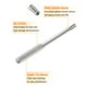 thumbnail image 5 of Uxcell 3pcs T10H Punta de destornillador Torx 5/32" Vástago hexagonal 45mm/1.77" Longitud Magnética Estrella de 6 Puntos Punta de destornillador de acero S2, 5 of 7