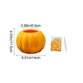 thumbnail image 4 of HBBKVI Originality Plastic Flower Pot Imitation Pumpkin Shape Decoration Vase Festive Dress Material Two Halves Splicing Halloween Decor, 4 of 6