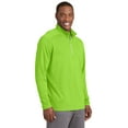 thumbnail image 4 of Sport-Tek Sport Wick Textured 1/4 Zip Pullover-M (Lime Shock), 4 of 6