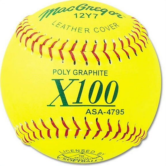 (12 Pack) MacGregor X100 ASA-Approved Fastpitch Softballs