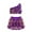 Purple, variant on Girls Hip Hop Jazz Modern Dance Outfit Sequins Dancewear Stage Performance Costume Purple 4
