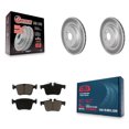 thumbnail image 1 of Transit Auto Rear Coated Disc Brake Rotors and Ceramic Pads Kit for Car Jaguar XE XF KGC-102389, 1 of 11