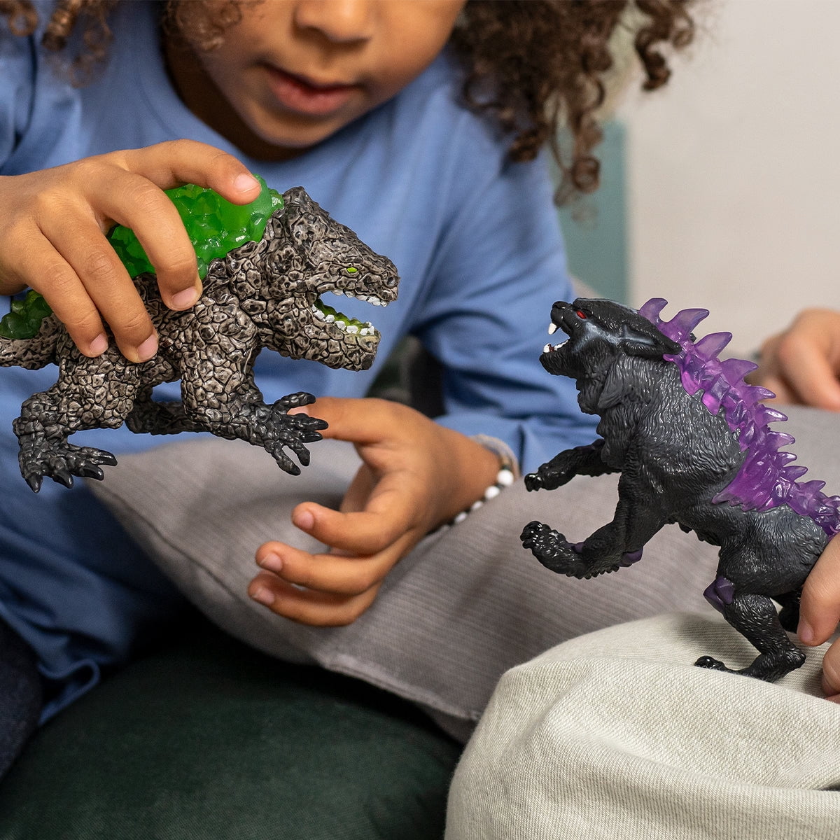 Schleich Eldrador Shadow Lynx vs. Rock Crusher