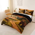 thumbnail image 2 of Catabedysis Vintage Camper Bedding,Country Farmhouse Style Duvet Cover Full For Boys,Multicolor,Black Reversible,3pcs,1 Duvet Cover and 2 Pillowcases, 2 of 6