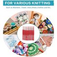 thumbnail image 3 of Yarn Knitting Hook, Smoothing Aluminium Crochet Hook Set 9 Pieces Ergonomic Design  for Craft DIY, 3 of 8