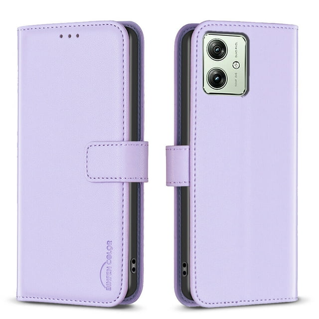 Compatible with Motorola Moto G54 5G Wallet Case with Card Slots Magnetic Closure Flip Folio Cover