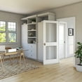 thumbnail image 3 of 28 in. x 80 in. x 1-3/8 in. Clear Glass 2-Lite Shaker Primed Solid Wood Core Interior Door Slab, 3 of 3