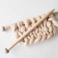 thumbnail image 3 of Knitting Needle Smooth Single Pointed Wood Sweater Needle Knitting Tool for DIY, 3 of 6