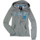 thumbnail image 1 of Sudadera con capucha y cremallera frontal Ecko Unltd. Lurex 72 para mujer gris extragrande, 1 of 1