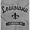 thumbnail image 2 of Louisiana Cute Fleur de Lisa Souvenir Plus Size Crewneck Graphic Tee Shirt Brisco Brands 5X, 2 of 3