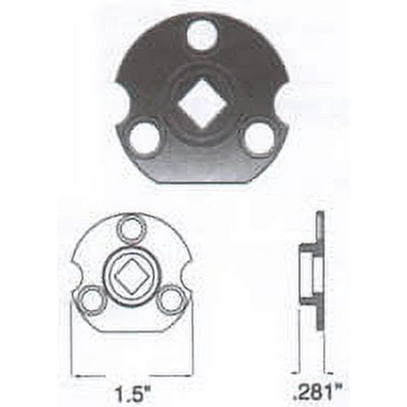 Baldwin 5098004A Estate Satin Stainless Steel Backplate
