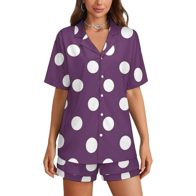 Sdmnsg-T Ensemble de Pyjama Coloré de Baseball Golf pour Femmes Shorts Ensemble Deux Pièces Manches Courtes