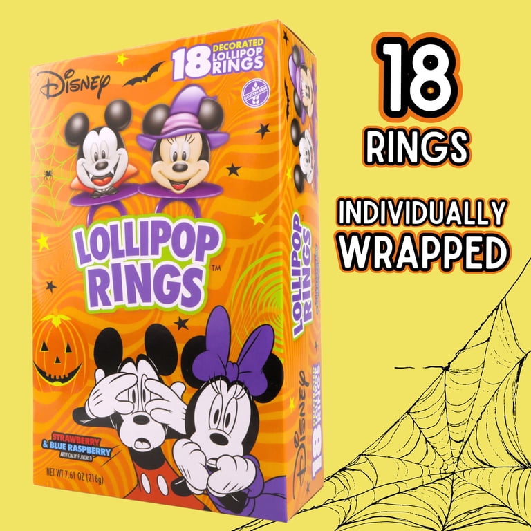 Limited Edition Mickey and Minnie Lollipop Rings, Halloween Party