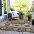 thumbnail image 3 of Dalyn Rugs Machine Washable Indoor/Outdoor Chantille Brown 9' x 12' Rug, 3 of 9