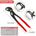 thumbnail image 5 of Groove Wrench Pliers, 10 inch Quick Adjust Water Pump Pliers, Durable CR-V Steel Tongue and Groove Joint for Tight Grips & Plumbing ﻿, 5 of 6