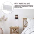 thumbnail image 3 of HAMPPLIES Bedside Wall Phone Holder 1Pack White for Phone and Key Storage with Charging Support Function, 3 of 8