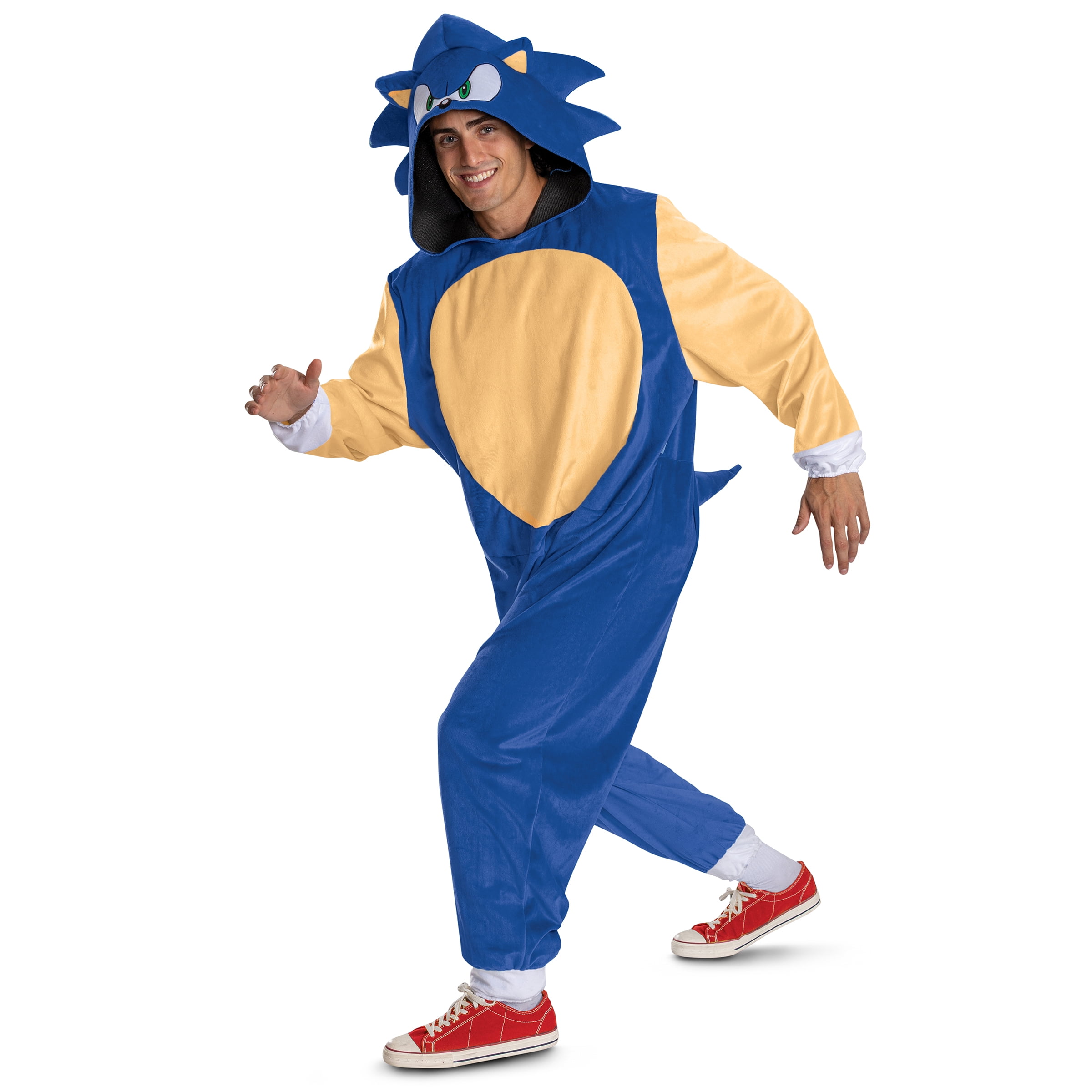 Sega Sonic The Hedgehog Sonic Halloween Costume for Adults, Mens Size XS (26/27), by Disguise