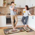 thumbnail image 6 of SKYSONIC Coffee USA Kitchen Rugs Set of 2, Soldier Retro Floor Runner Area Rug Washable Carpet Mat Perfect for Living Room Bedroom Entryway, 6 of 7