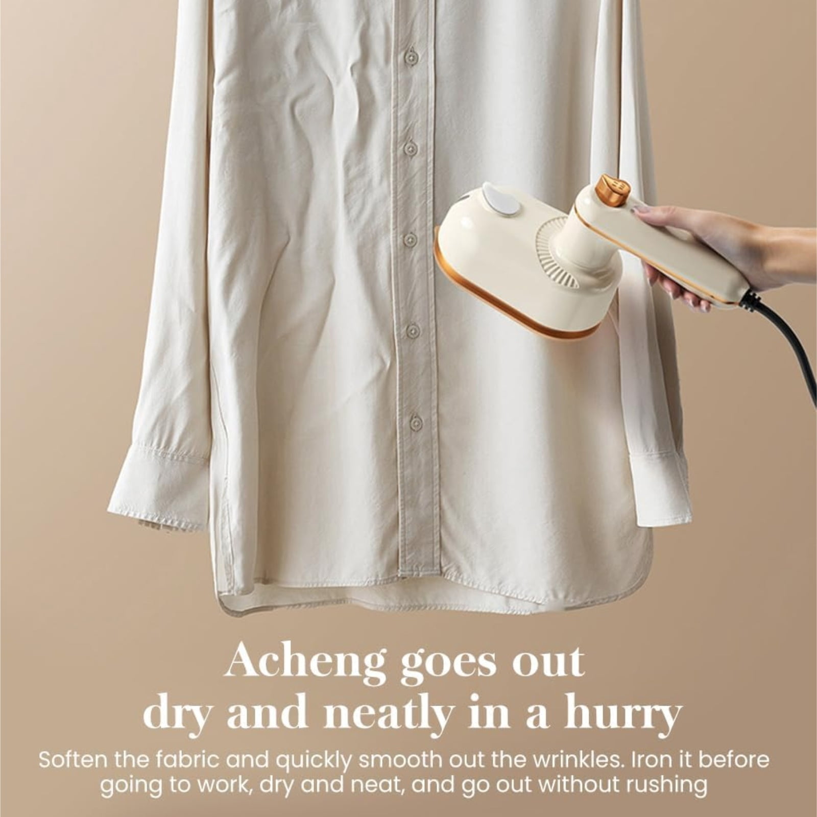 Steam Iron for Clothes, Fast Heat, Travel-Friendly, Lightweight Design, Steam & Dry Ironing