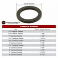 thumbnail image 3 of 6" Camlock Gasket, Cam and Groove, EPDM, 2 White Stripes, (10 gaskets), 3 of 5