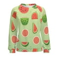 thumbnail image 7 of Fruit Women's Floral Printed Sweatshirt Long Sleeve Crewneck Casual Loose Vintage Graphic Pullover Tops, 7 of 7