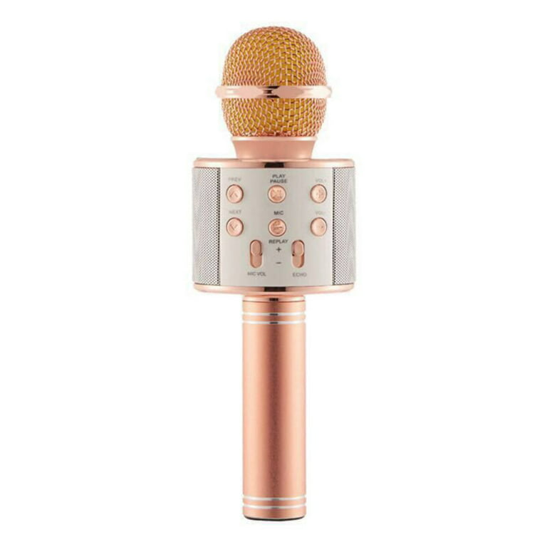 Gøre mit bedste industri at klemme Finex Wireless Bluetooth Microphone Handheld Smartphone Singing Speaker Mic  - Walmart.com