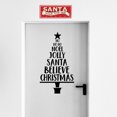 thumbnail image 2 of Vinyl Wall Art Decal - Christmas Tree Words - 39" x 22" - Christmas Holiday Seasonal Sticker - Home Apartment Wall Door Window Work Decor Decals (39" x 22", Black), 2 of 4