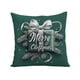 thumbnail image 2 of CaiYueKe Christmas Pillow Cover Holiday Decorations, Festive Sofa Cushion Cover with Christmas Wreath Gift Box Design, Green Christmas Themed Pillowcase for Living Room Office Decor, 2 of 7