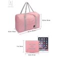 thumbnail image 4 of Gustave Foldable Travel Duffel Bag for Women and Men, Waterproof Lightweight travel Storage Luggage bag for Sports, Gym, Vacation "Coral Pink", 4 of 11