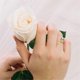 thumbnail image 4 of 2 Pcs Loose Stone Holder Ring Gemstone- Holder Wedding Ring Try-on Tool Rings Blank Support 2 Sizes, 4 of 5