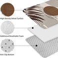 thumbnail image 5 of Brown Boho Geometric and Plant Pattern Bathroom Rugs Sets 3 Piece,Toilet Cover Set,Absorbent Non Slip Bathroom Mats Sets with U-Shaped Contour Rug Toilet Rug Set, 5 of 5