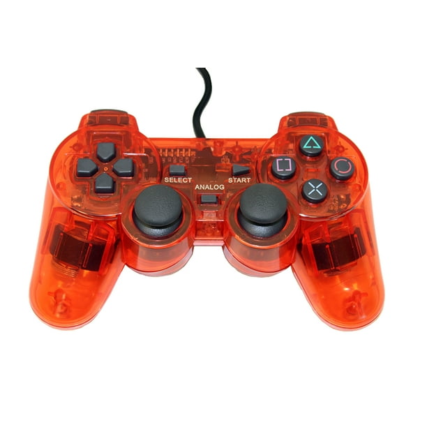 Transparent Red Controller For Playstation Ps1 Ps2 By Mars Devices Walmart Com