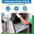 thumbnail image 2 of Filter Everything Duraflow Foam Air Filter Roll – Washable & Reusable Foam Media for Air Purifiers and HVAC Systems – Trim to Fit - 30 x 25 ft x 1/4, Dark Gray, 2 of 7