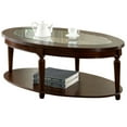 thumbnail image 1 of Bowery Hill Grandia Oval Coffee Table in Dark cherry, 1 of 2