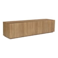 thumbnail image 2 of Moe's Home Collection Plank Solid Oak Wood 2-Doors Media Cabinet in Natural, 2 of 4