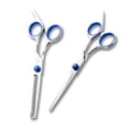 thumbnail image 1 of Professional Hair Cutting Scissors, Thinning Shears, Ergonomic Design For Comfortable Use, Offset Handles And Fine Adjustable Tension System For Precision, Suitable For, 1 of 5