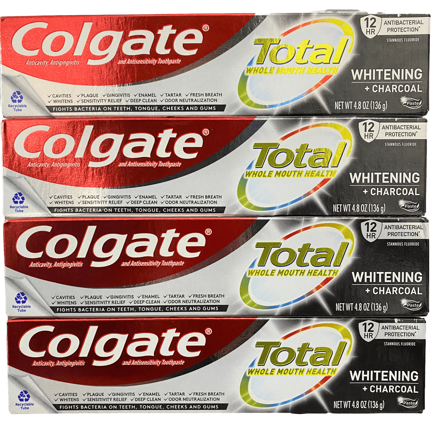 Colgate Total Whitening + Charcoal Paste with Stannous Fluoride