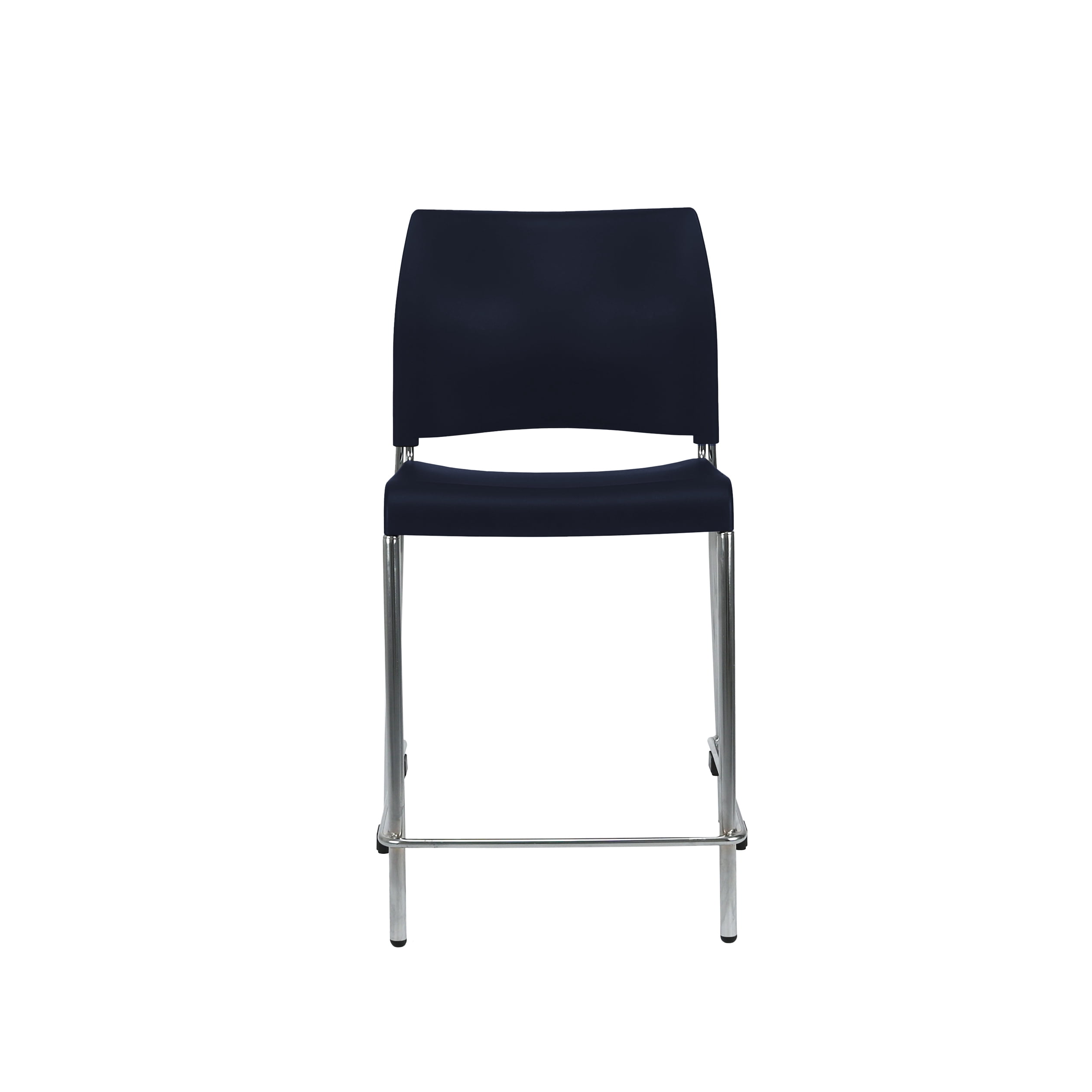 Hampden Furnishings Jody Blue Plastic Stackable Counter Stools, 24-Inch, Pack of 4