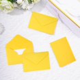 thumbnail image 3 of CHL-100 Sets Small Yellow Envelopes with Small Blank Gift Business Card Wedding Invitation Pocket Envelopes for Graduations Wedding Shower Holiday 4.37 x 2.91 Inch, 3 of 4