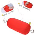 thumbnail image 3 of Mini almohada trasera de microperlas para sofá cama, oficina, coche, viaje, color rojo ER, 3 of 5