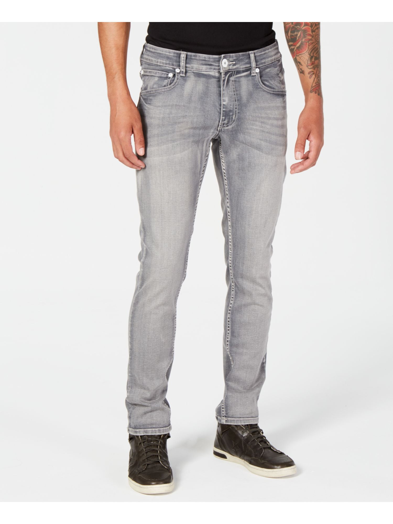 INC Mens Gray Straight Leg, Slim Fit 