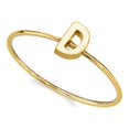 thumbnail image 4 of 1928 Jewelry 14K Gold Dipped Initial Monogram Letter Ring Size 7 (D), 4 of 4