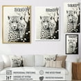 thumbnail image 4 of Designart "Tiger euphony In Monochrome" Animals Floater Framed Canvas Wall Art, 4 of 7