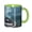 Green, variant on Game Graphics Lake Coffee Mug Fun Custom Ceramic Mugs 11oz Black